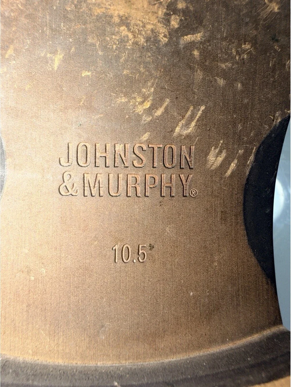 Johnston & Murphy Shoes Mens Size 10.5 Brown Leather Wingtip Brogue Dress Oxford